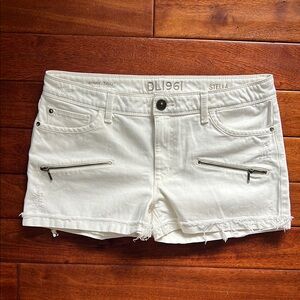 Stella DL1961 White Jean Shorts
